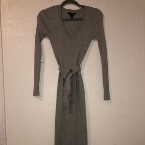 Knit long sleeve maxi dress